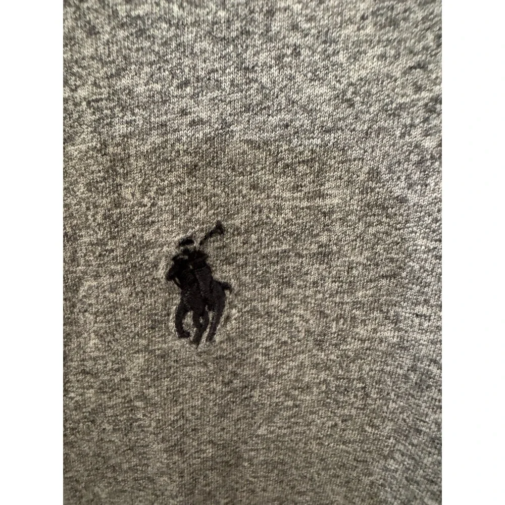 Polo‎ Ralph Lauren Shirt Mens XLarge Grey Custom Fit Long Sleeve Crew Neck